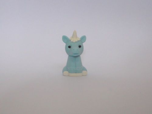 Iwako Japan Cute Kawaii Japanese Light Blue Unicorn Eraser Made in Japan