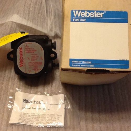 WEBSTER M34DK-3 SINGLE STAGE 3450 CW 3 GPH, 100 PSI OIL PUMP