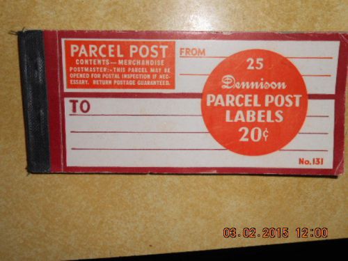 OLD PARCEL POST LABELS, 20 CENTS LABELS