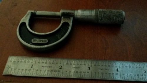 Starrett 436 outside 0-1 micrometer