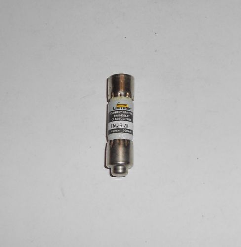 BUSSMAN BUSS LIMITRON FNQ-R 20 FUSE FNQR 20 600 VOLT 20 AMP FNQR-20