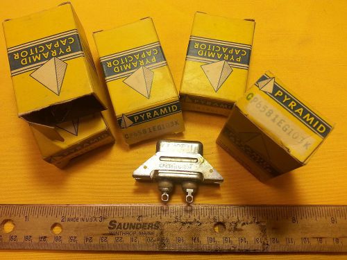 5 - Pyramid Capacitor .01 MFD 100VDC PIO Bathtup Type CP65B1EG103K