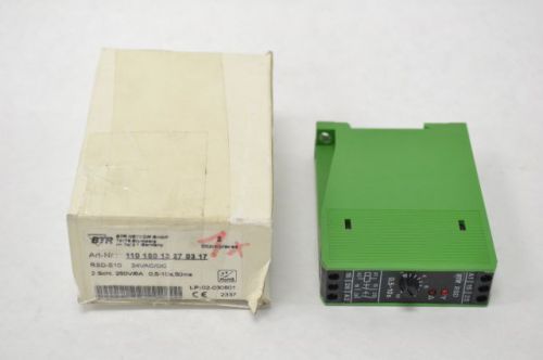 NEW BTR 110 160 13 27 03 17 RELAY MODULE 0.5-10 SECOND TIMER 24V-AC B224732