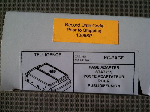 GE / Ascom Telligence HC-PAGE Hallway Paging Adapter - New