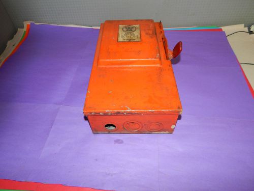 Westinghouse HF361 Heavy Duty safety switch 30 amp painted orange