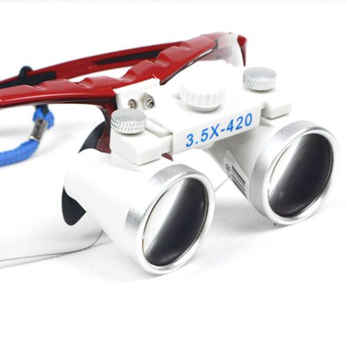 CE Dental Surgical Medical Binocular Loupes 3.5X420mm Optical Glass Loupe #190#