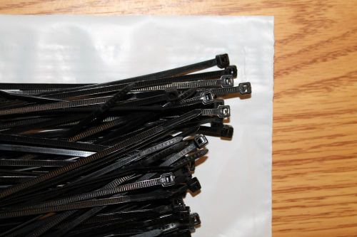 300 pack 4 inch zip ties nylon black 18 lbs uv weather resistant cable ties for sale