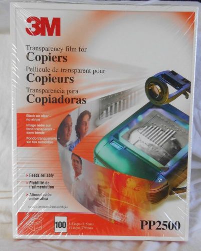 3M PP2500 Plain Paper Copier Transparency Film, 100 pgs.