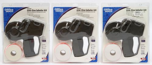 3 - Office Depot OD101 Kit 1 Line Price Label Labeler Marker Gun Monarch 1131