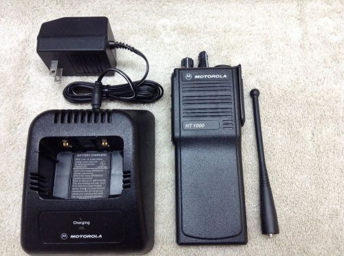 Motorola ht1000 uhf radio, new battery, clip, uhf antenna, and charger. for sale
