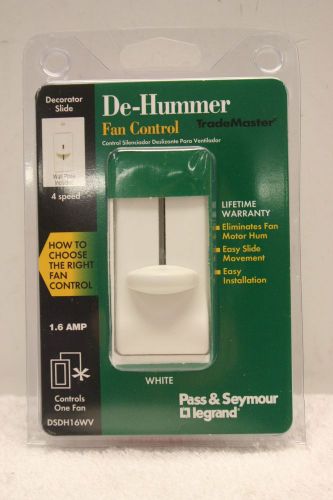 PASS &amp; SEYMOUR DSDH16WV 4 Speed Slide Fan Control De-Hummer **NEW**