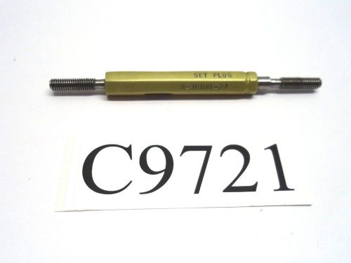 8-36 UNF-2A THREAD SET PLUG GAGE GO PD .1452 NO GO PD .1424 LOT C9721