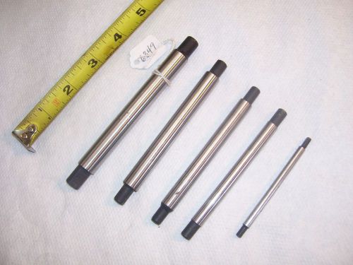 Mandrels, (5) Machinist Mandrels, 1/2&#034;, 7/16&#034;, 3/8&#034;, 5/16&#034; &amp; 3/16&#034; Diameters