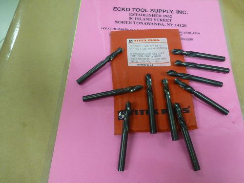 SCREW MACHINE DRILL LEFT HAND 9/32 DIA HIGH SPEED TITEX GERMANY NEW 10PCS $20.10