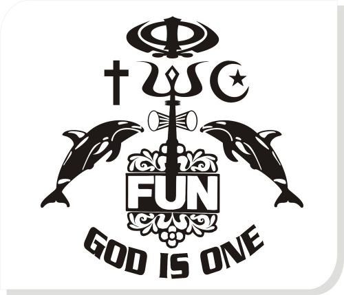 om aum god is single car decal window truck decal / sticker vinyl  #177