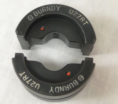 Burndy U27RT Die Index 14 3/0 STR CU For Cable Crimper Hydraulic Crimp Tool Red