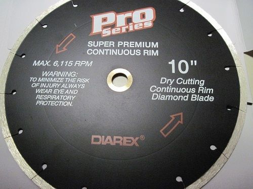 BRAND NEW DIREX PRO SERIES DRY CONTINUOUS RIM  10&#034; backsplash tile saw blade