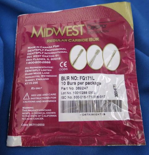 Package of 10 Midwest Carbide Burs FG171L-
							
							show original title