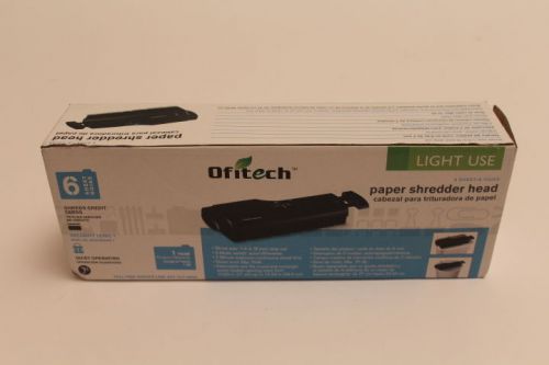 OFITECH PAPER SHREDDER OS603H 6 Sheet STRAI Cut Extendable up to15.55&#034;