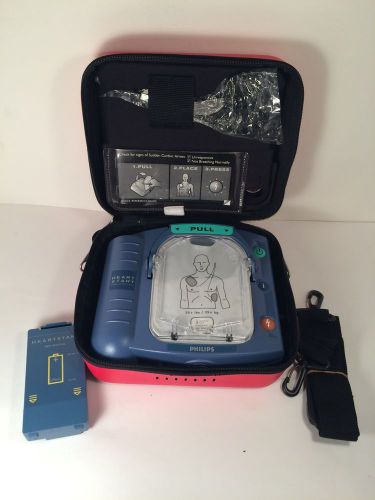 Philips Heartstart Heart Start HS1 Home Onsite AED Defibrillator w/Case M5066A