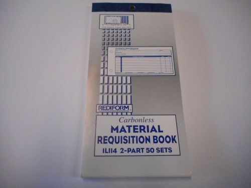 Rediform 1L114 Material Req Forms, 2-Part, Crbnls, 4-1/4&#034;x7-7/8&#034;,50/Bk