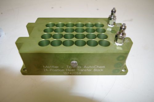 METTLER TOLEDO AUTO CHEM  24 POSITION HEAT TRANSFER BLOCK  # 13742059