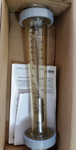 NIB Blue-White Flowmeter F451 series