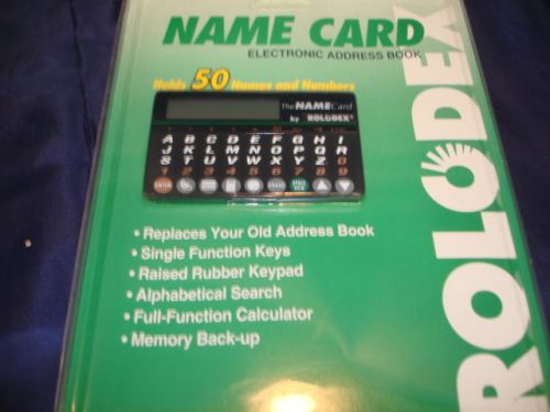 1992 Rolodex Name Card RNA - 2 Electroni Address Book New Sealed RNA-2