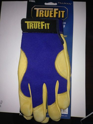 TILLMAN 1480L TRUEFIT GLOVES LARGE Top Grain Deerskin