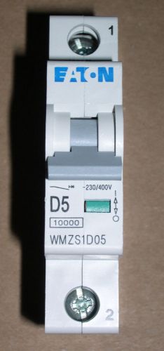 EATON, 5A, 1-POLE CIRCUIT BREAKER, WMZS1D05, LOT OF 4