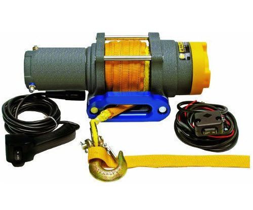 WINCH - Heavy Duty - 12 Volt DC - 1.3 Hp - 2,500 Lb Cap - 50 Ft Synthetic Rope