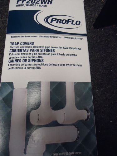 PRO FLO P- TRAP COVERS/ ADA COMPLIANT/ PF 202WH WHITE SINK FINISH