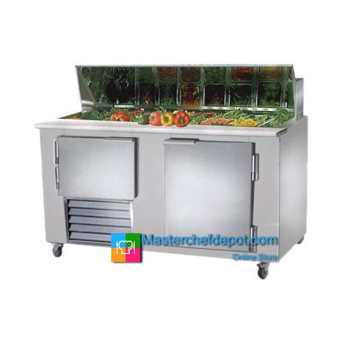 Leader LM-48 48&#034; Sandwich Salad Prep Table/Bain Marie Cooler 1-1/2 Doors ETL!