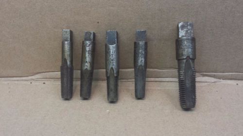 5pc NPT Pipe Tap Set  (4)1/8&#034; &amp;(1) 1/4&#034;  Ace, Morse and Others