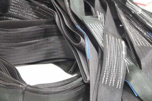 Lot of (20) Nachster Black 595-1190 lb Cap. Lifting Tow Strap Sling 7&#039; x 1-7/8&#034;