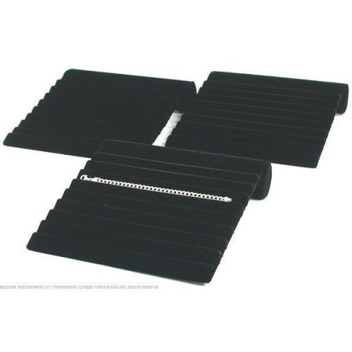 Bracelet Display Pad Black Velvet 3pc