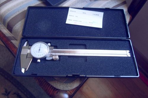 shars6&#034;&gt;11&lt; 2.02 mm govt. roller type dial caliper/hard padded case#234