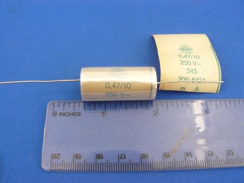 RFT Germany FILM Capacitors 0.47uF 250V / NOS * LOT OF 10 *