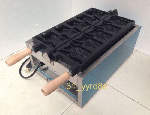 Fish type waffle machine,electric Japanses open mouth taiyaki making maker fryer