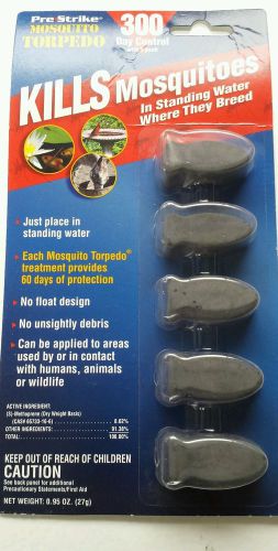 PRESTRIKE Mosquito Torpedo Kills Mosquitoes in Standing Water Bird Bath 5 Count