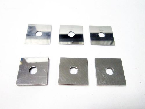 LOT OF SIX GAGE BLOCK : 5 WEBBER STARRETT 1 DOALL .050 .05502 .0555 .118 .12452