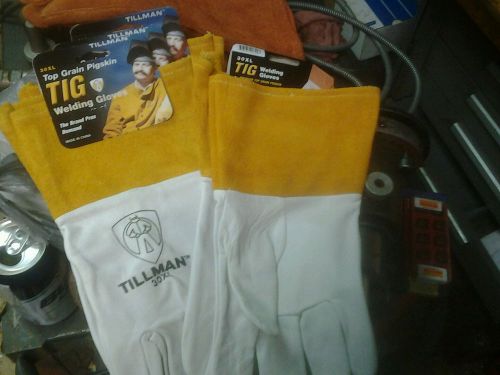 Tillman 30 XLTIG Welding Gloves Top Grain Pearl Pigskin w/ 4&#034; Cuffs  5 PAIR