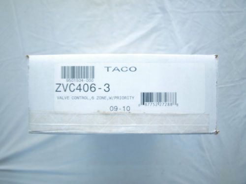 Taco zvc406-3 six zone valve control relay box heating boiler wood or oil 406-4 for sale