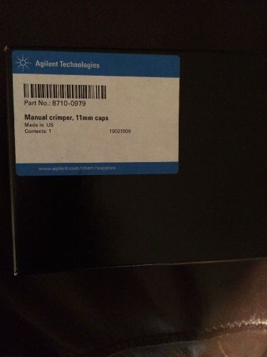 NEW AGILENT 8710-0979 MANUAL CRIMPER 11MM CAPS