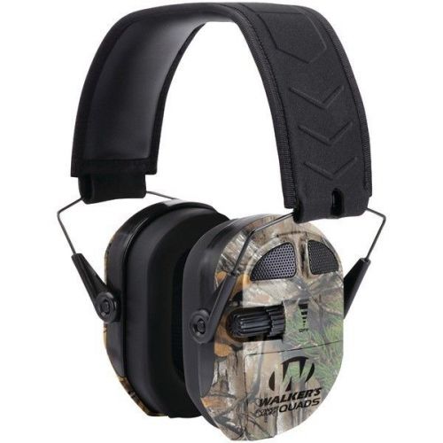 Walker&#039;s Game Ear GWP-XPMQRT Ultimate Power Muff Quads Realtree Camo