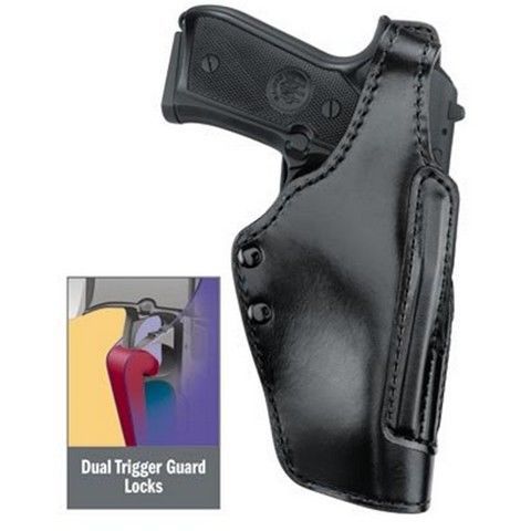 Gould &amp; Goodrich B720A-G17W Astro Dbl Retention Holster BW Black RH For Glock 17