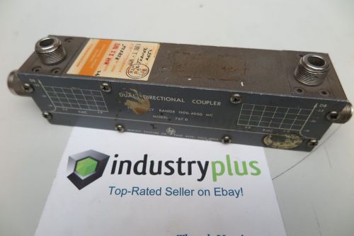 HP/Agilent 767D Dual Directional Coupler 1900 - 4000 MC Hewlett Packard Vintage