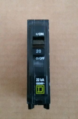 Square D 20amp QOB 1 pole 120/240V Circuit Breakers