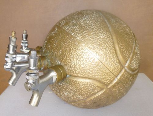 Beer Tap Faucet Draft 4 Lines Brass Basketball Dispenser w/o Handles