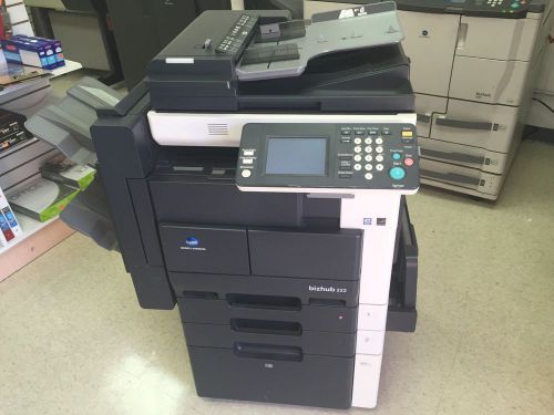 KONICA MINOLTA BIZHUB 222 COPIER - PRINTER - SCANNER BLACK &amp; WHITE LOW COPIES